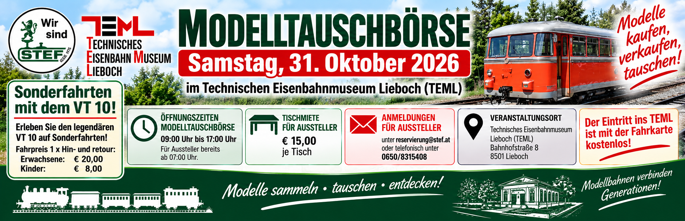 Modelltauschbörse am 31. Oktober 2026
