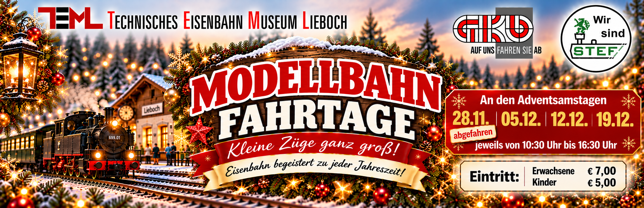 Noch 3 Modellbahnfahrtage im TEML