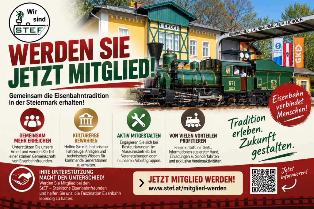 Mitglied werden bei den Steirischen Eisenbahnfreunden
